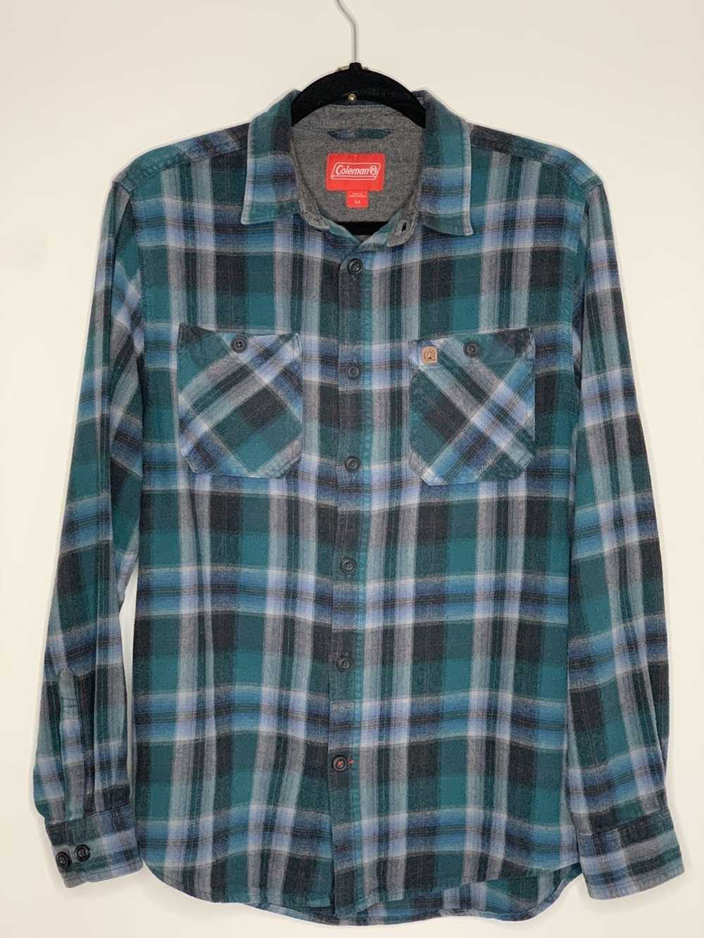 Coleman Blue Plaid Flannel - image 1