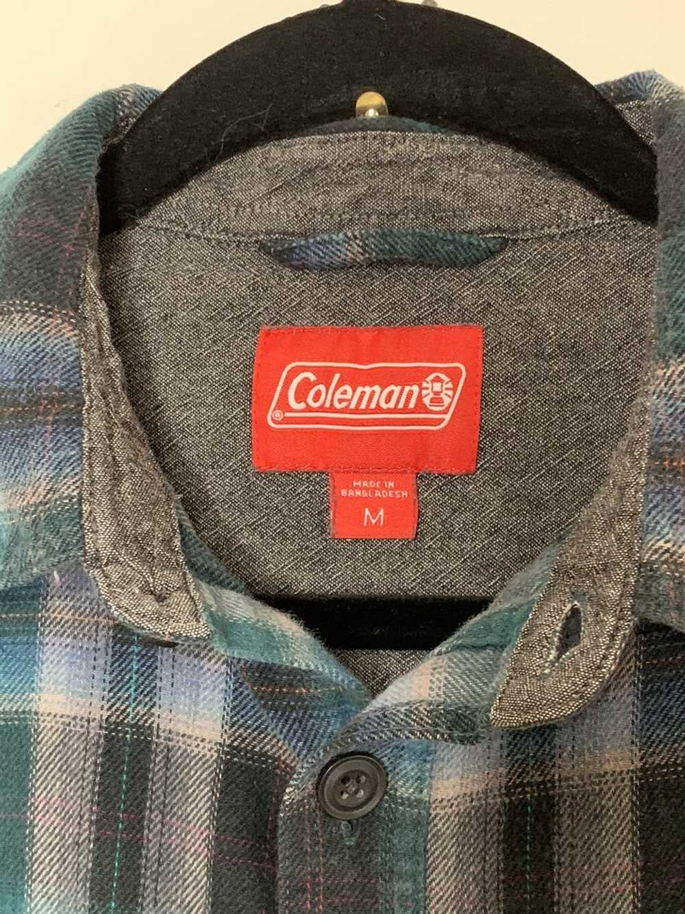 Coleman Blue Plaid Flannel - image 4