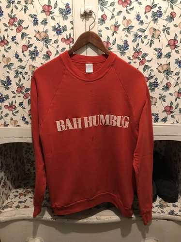 Jerzees × Vintage Vintage 80s Bah Humbug Crewneck