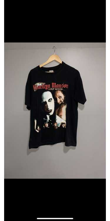 Band Tees × Vintage Vintage Marilyn Manson Hollyw… - image 1