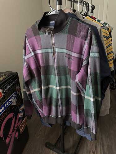 Polo Ralph Lauren 90s polo sport plaid sweater - image 1