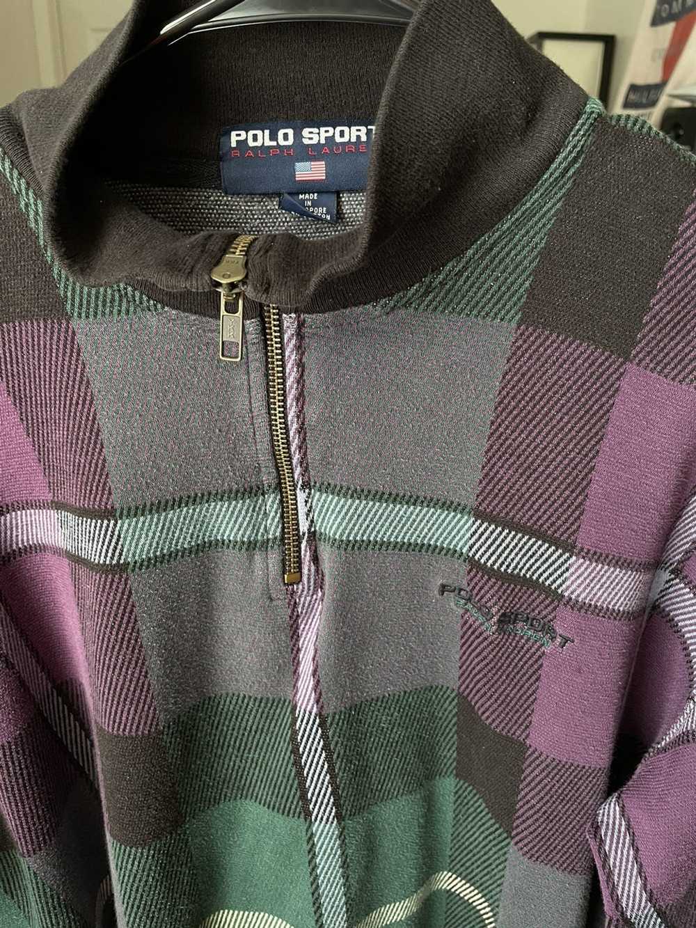 Polo Ralph Lauren 90s polo sport plaid sweater - image 2