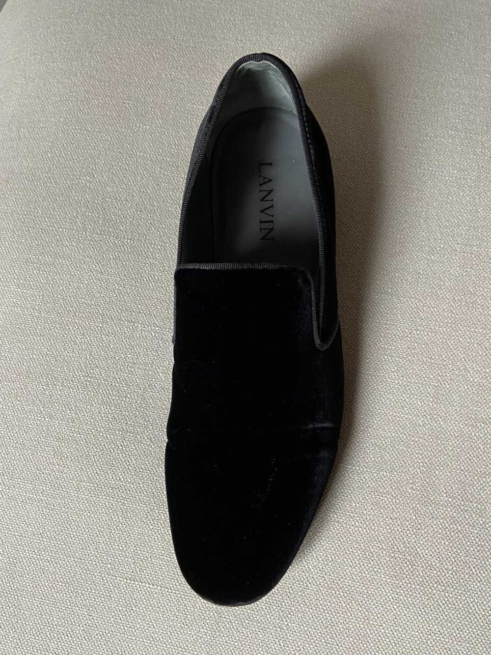 Lanvin Lanvin velvet black formal shoes - image 2