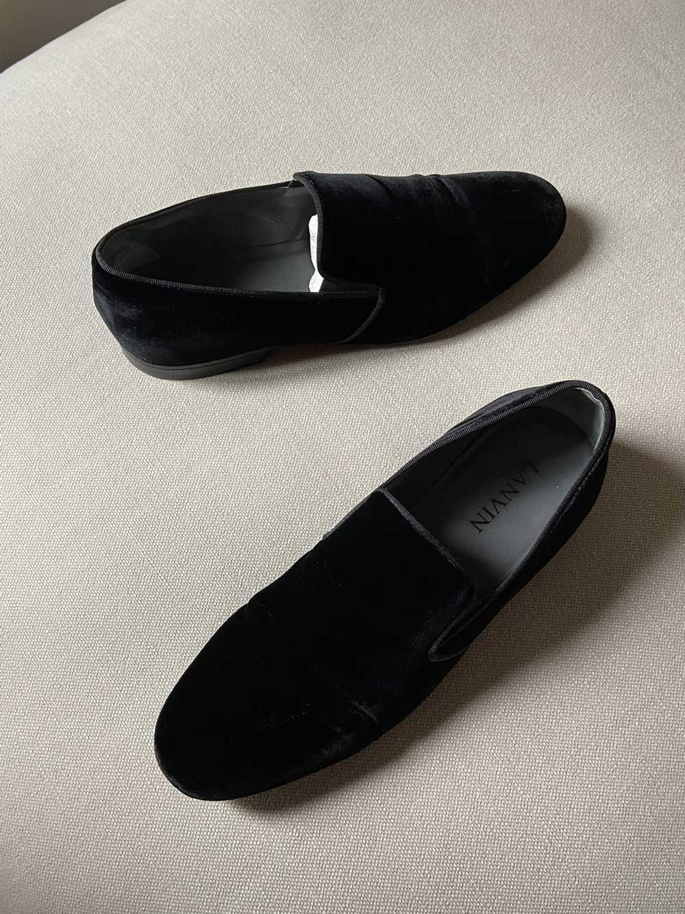 Lanvin Lanvin velvet black formal shoes - image 4