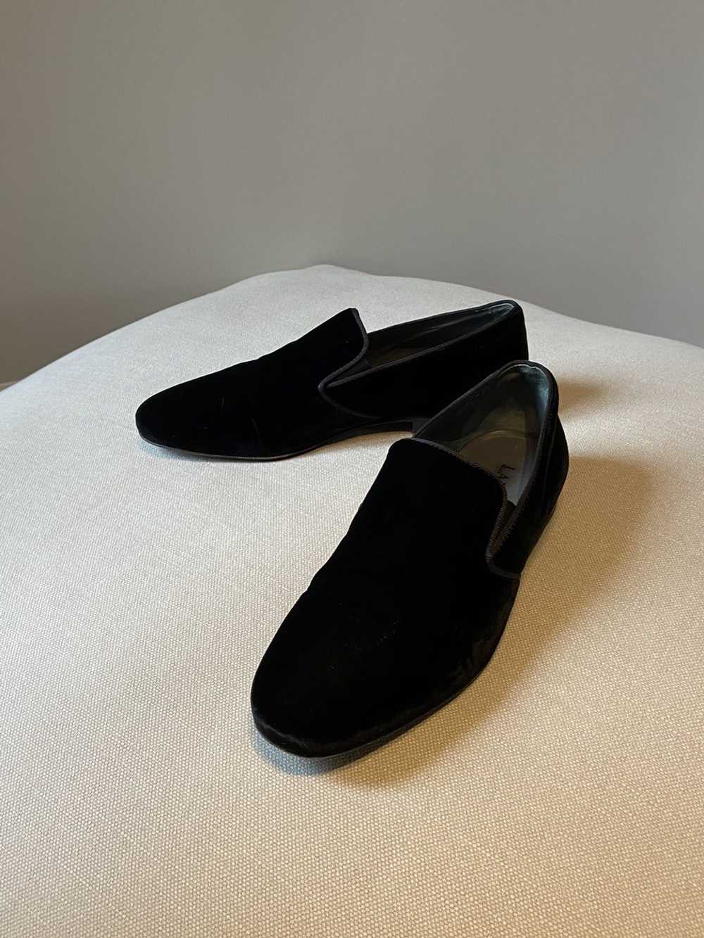 Lanvin Lanvin velvet black formal shoes - image 5