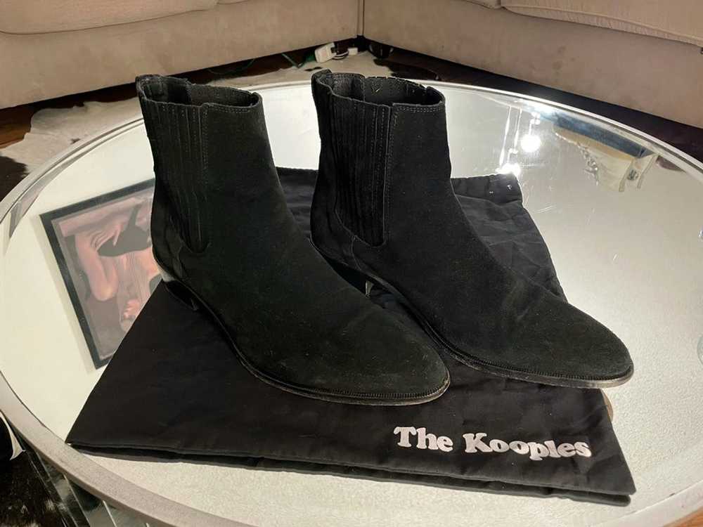 The Kooples THE KOOPLES Black Suede Chelsea Boots - image 2