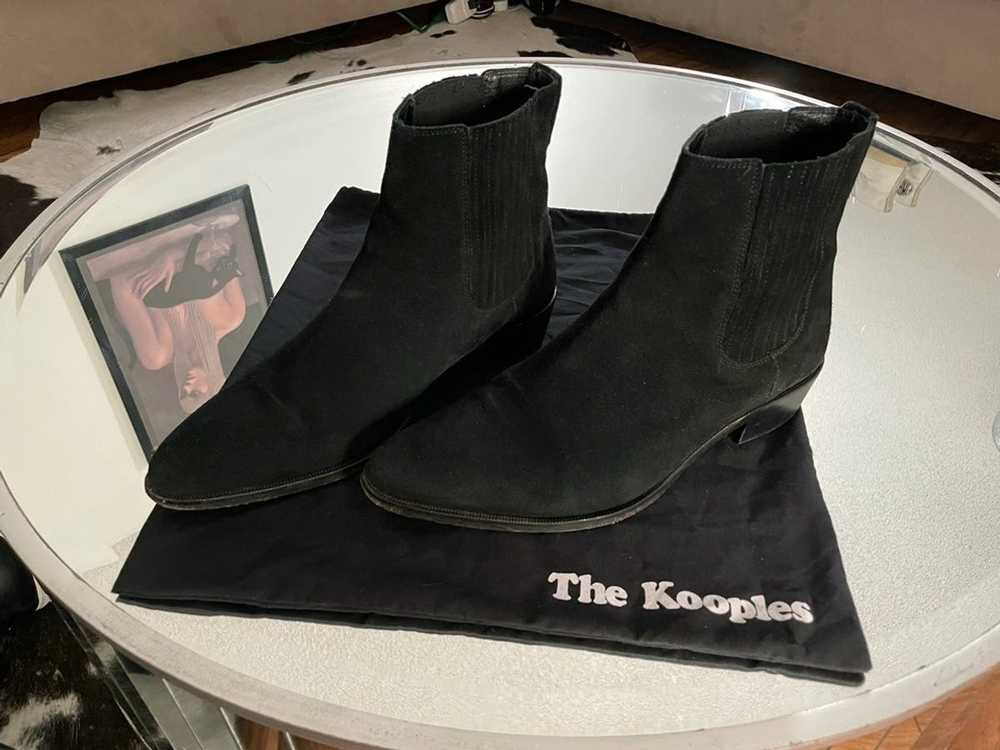 The Kooples THE KOOPLES Black Suede Chelsea Boots - image 3
