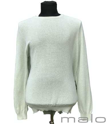 Cashmere & Wool × Malo Knit MALO Cashmere Silk Cr… - image 1