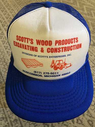 Vintage Scott's Landscaping & Lawn Service Landscaping Plants Trees Flowers  Strapback Trucker Hat Baseball Cap