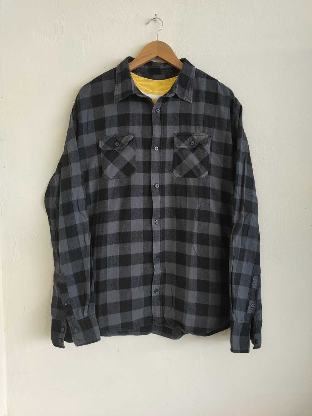 Flannel × Streetwear Vintage Flannel Shirt Travis… - image 1