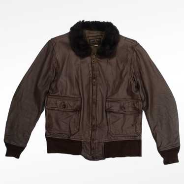 Leather Jacket × Military × Vintage 1971 BRILL BR… - image 1