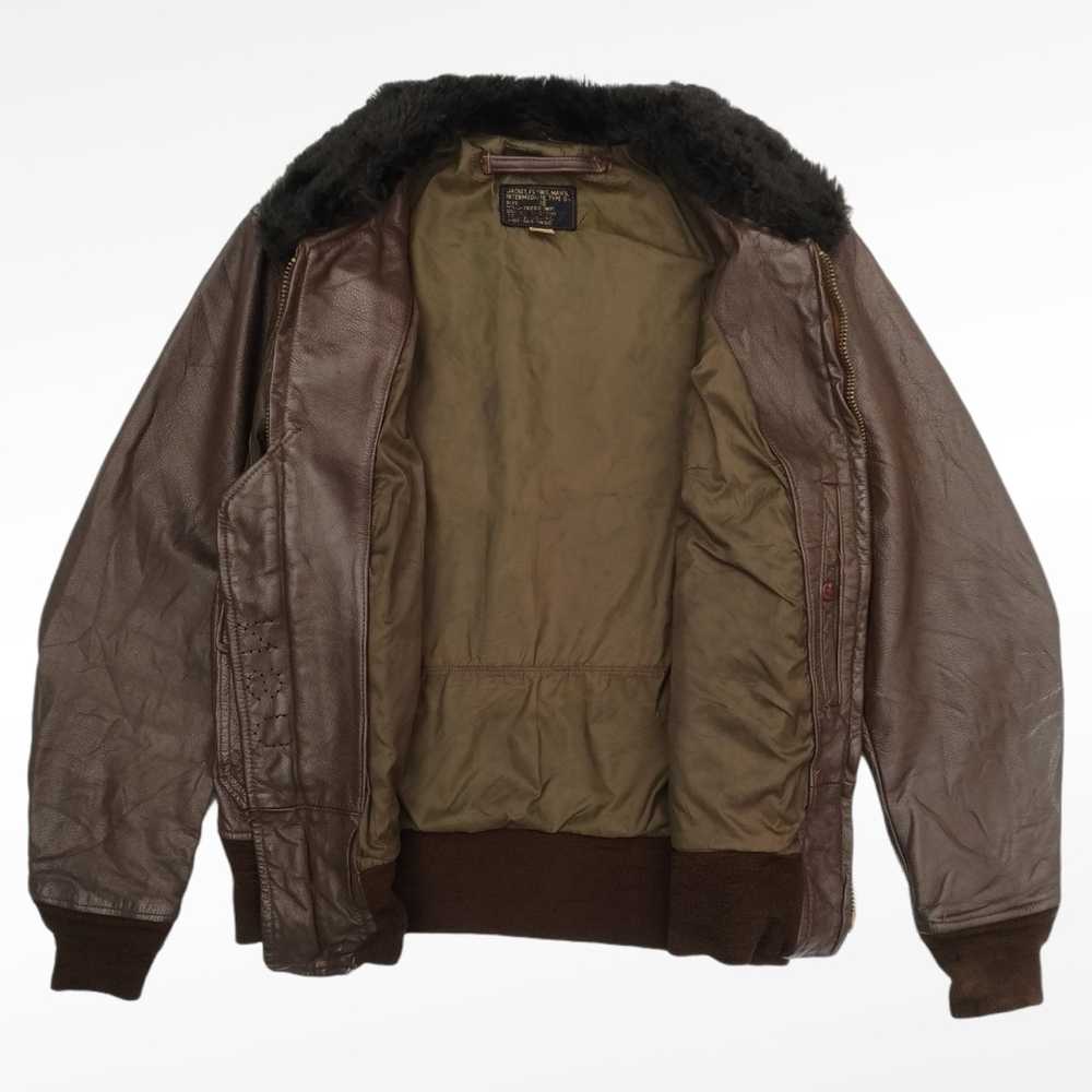 Leather Jacket × Military × Vintage 1971 BRILL BR… - image 2