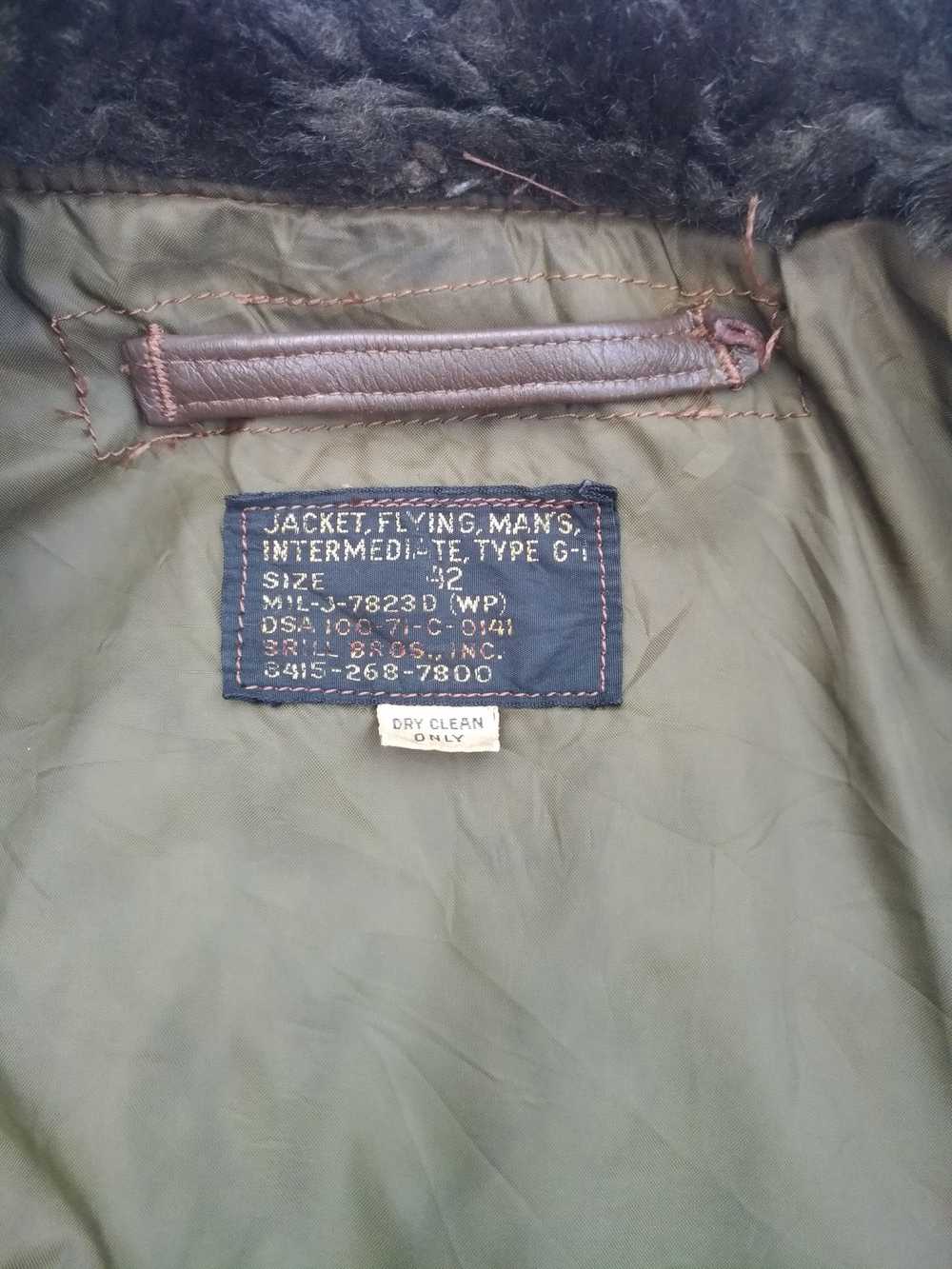 Leather Jacket × Military × Vintage 1971 BRILL BR… - image 5