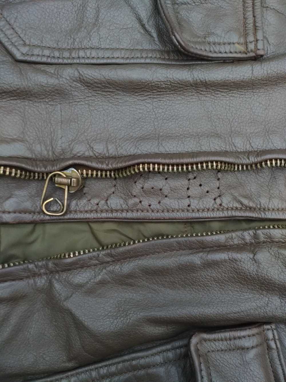 Leather Jacket × Military × Vintage 1971 BRILL BR… - image 6