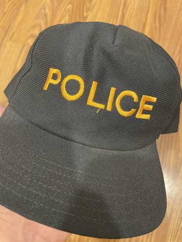 Police Vintage police snapback hat black adjustabl