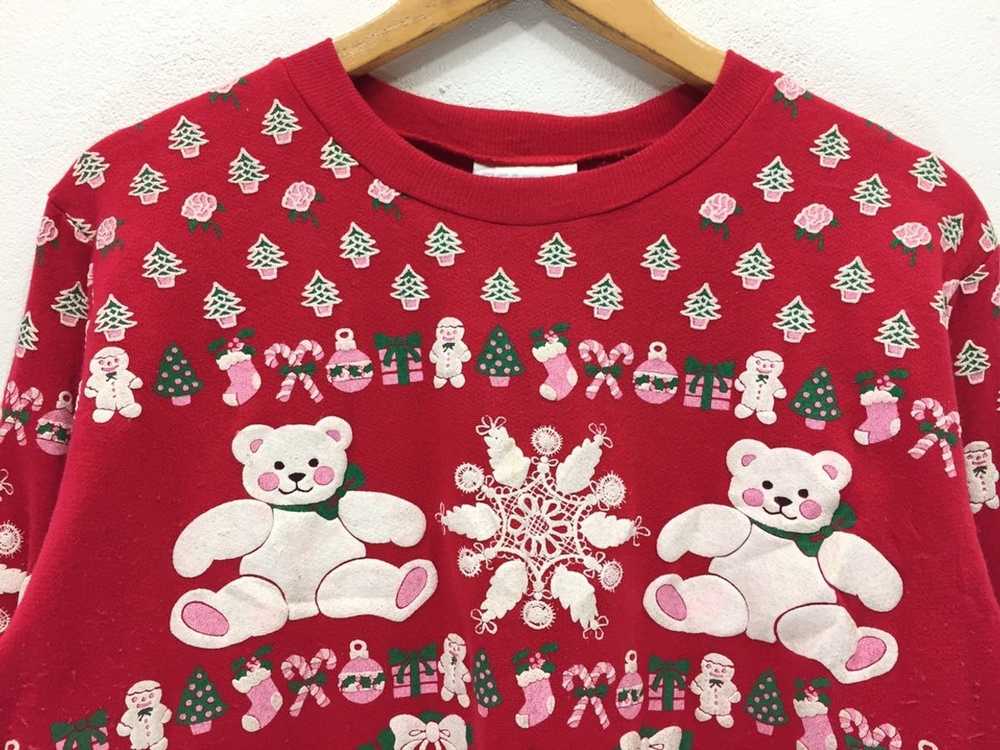 Other × Vintage Vintage Merry Christmas Bear Full… - image 3