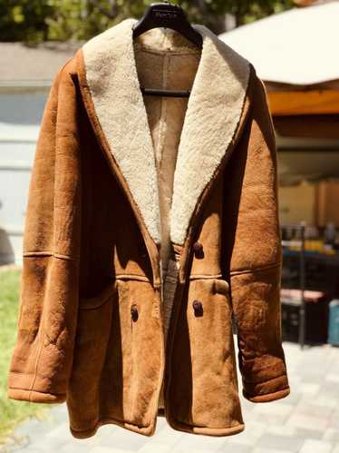 Bally Bally Shearling Coat Tan Sheepskin Leather