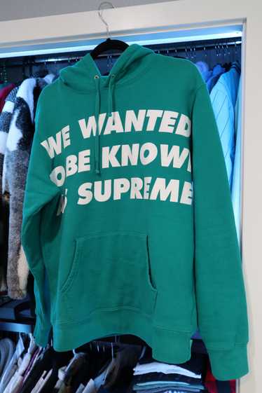 Supreme Supreme Known As Hooded Sweatshirt Dark Aq