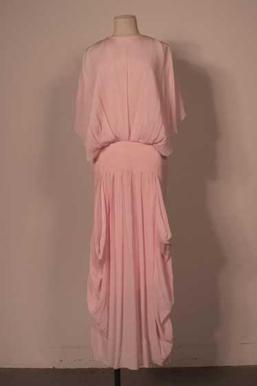 JW Anderson blush pink sheer silk fulllength gown - image 1