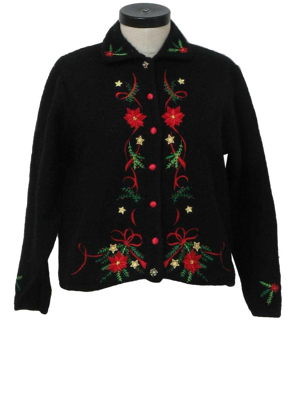 Karen Scott Womens Ugly Christmas Cocktail Sweater - image 1