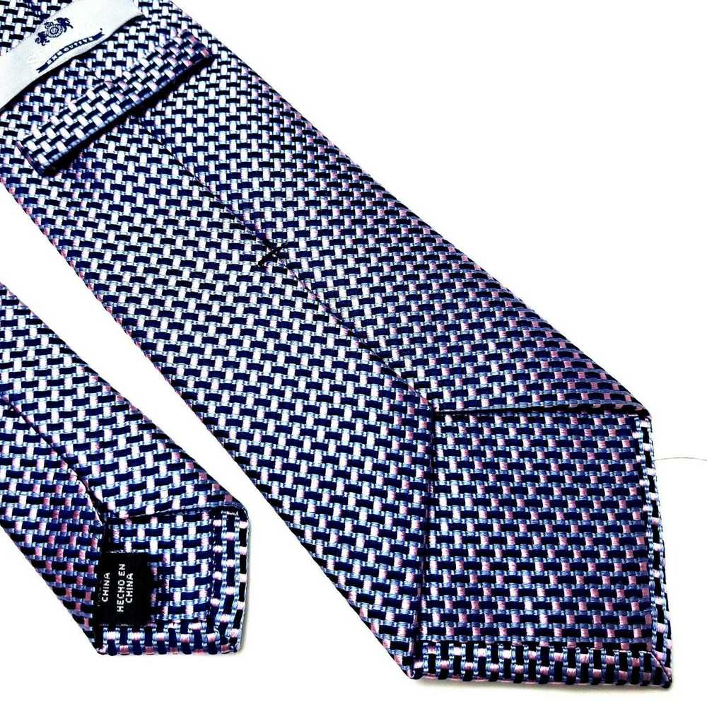Stafford Stafford Executive Silk Tie Woven Blue P… - image 5