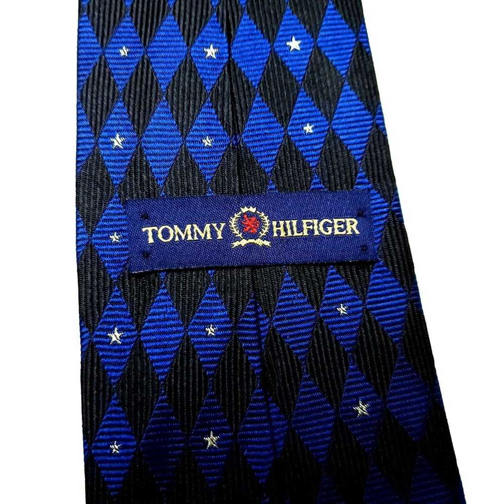 Tommy Hilfiger Tommy Hilfiger Silk Tie Woven Blac… - image 3