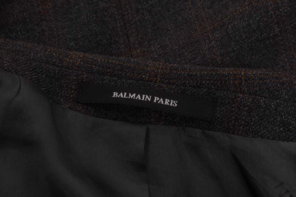 Balmain BALMAIN Plaid Sport Coat Blazer Jacket 42… - image 5