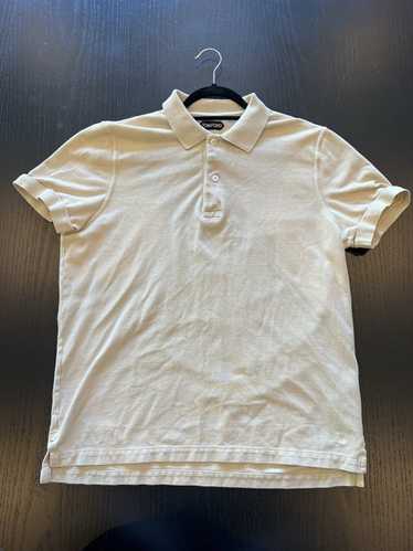Tom Ford Tom Ford Tan Tennis Piquet Polo Shirt - image 1