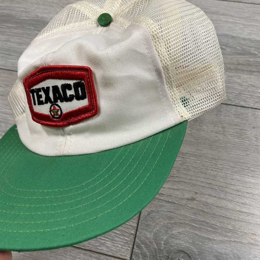 Hat × Trucker Hat × Vintage Vintage Texaco patch … - image 7
