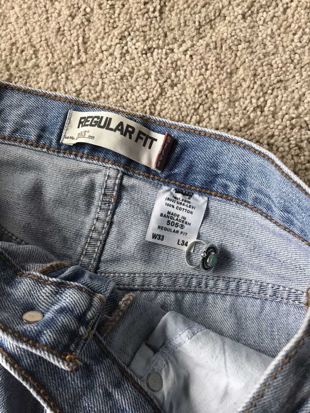 Levi's Levi’s 505 regular fit denim jeans - image 4