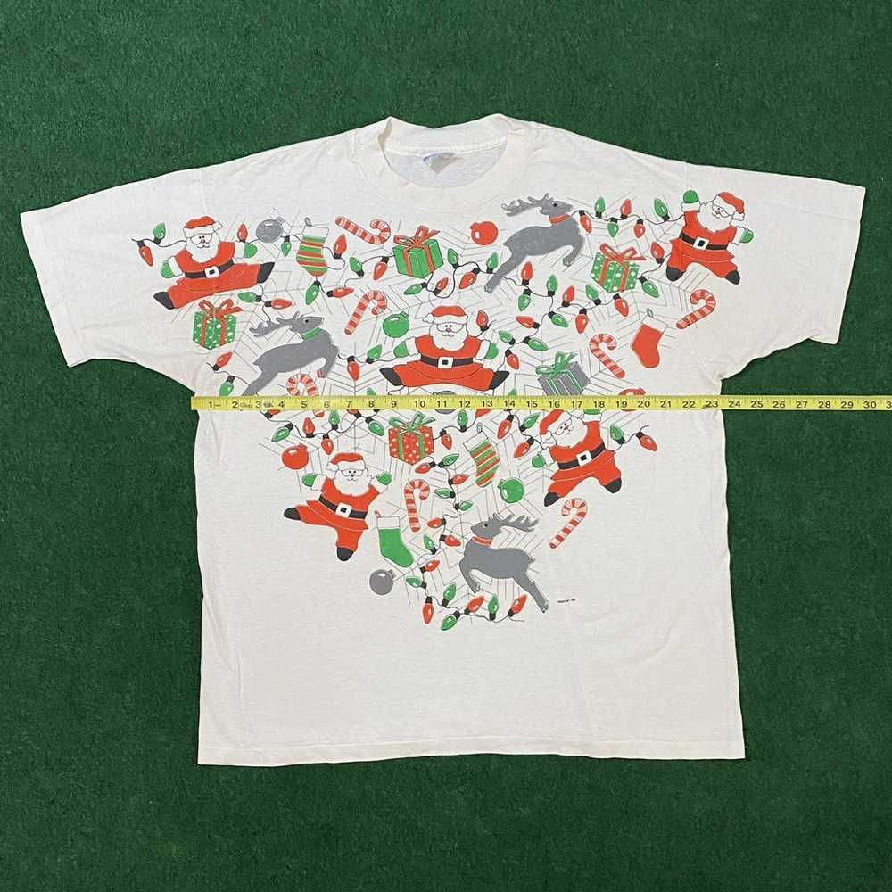 Hanes × Other × Vintage Vintage 1992 Christmas AO… - image 10