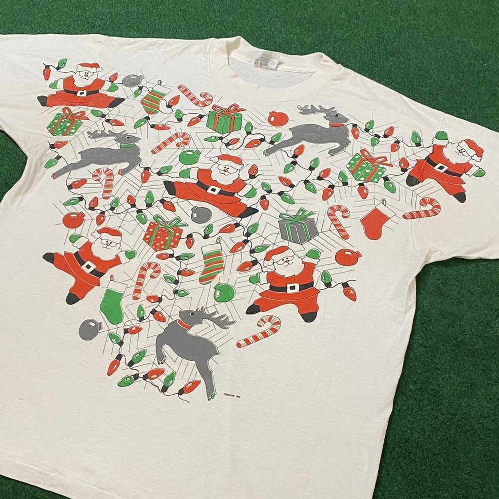 Hanes × Other × Vintage Vintage 1992 Christmas AO… - image 2