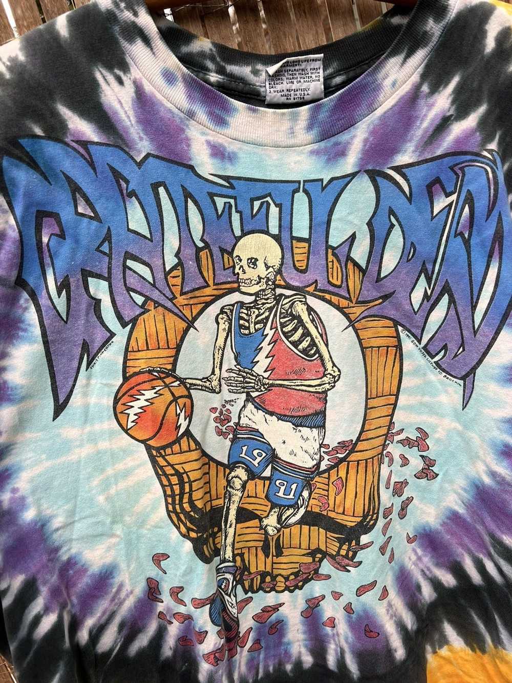Grateful Dead 1989 Oakland Ca. Dancing Skeleton t shirtOh,hi Baby Onsie T  Shirt