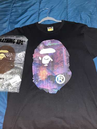 Bape Bape Face Neon Japan tee