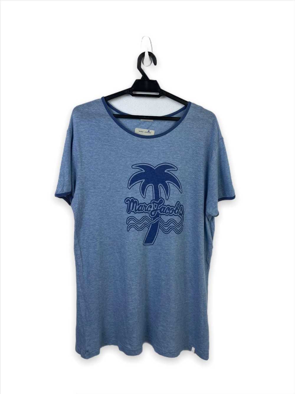 Marc Jacobs 🔥Marc Jacobs Blue Plam Tree Ringer T… - image 1