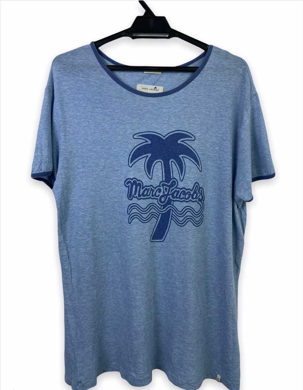 Marc Jacobs 🔥Marc Jacobs Blue Plam Tree Ringer T… - image 3