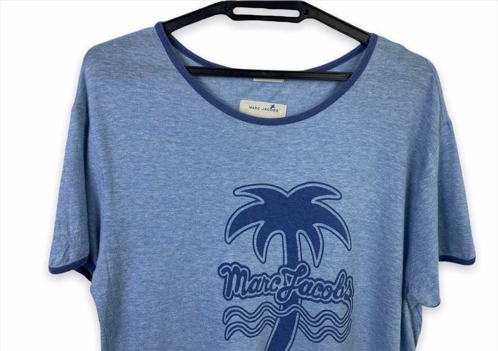 Marc Jacobs 🔥Marc Jacobs Blue Plam Tree Ringer T… - image 4