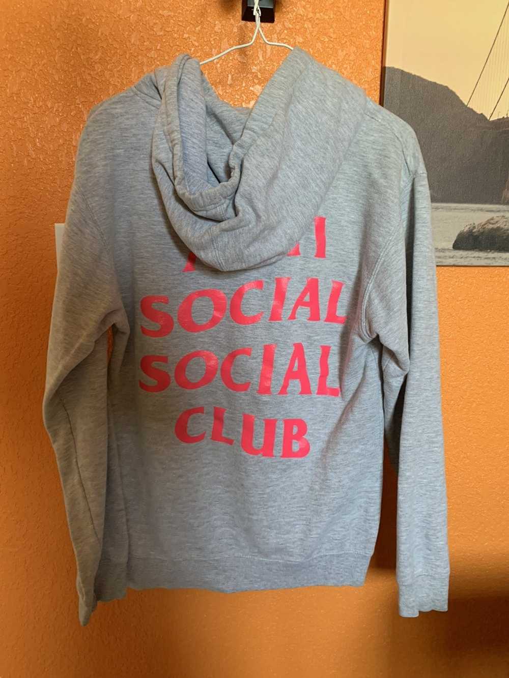 Anti Social Social Club ASSC Gray Pink Hoodie - image 1