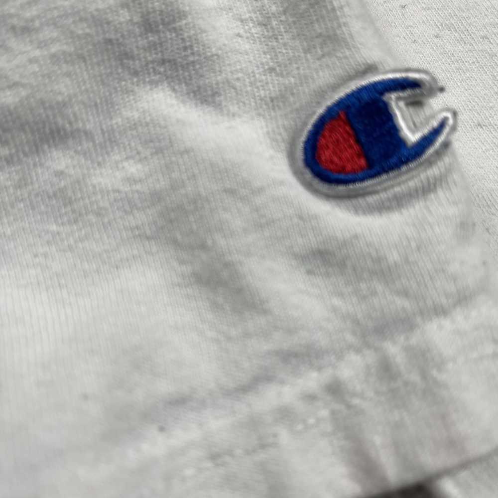 Champion × Vintage Velvet Logo Spellout T-Shirt - image 5