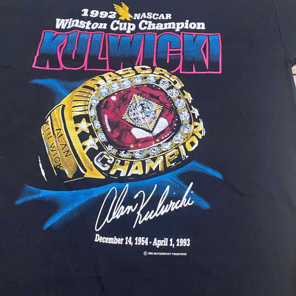 NASCAR × Vintage Vintage 1992 Adam Kulwicki Winst… - image 2
