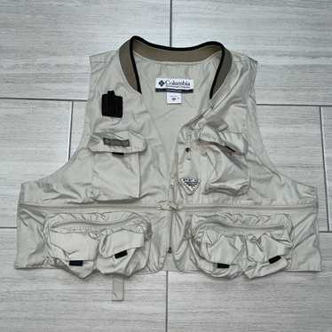 Vintage 80’s Columbia Fly Fishing Cargo Vest Size XL