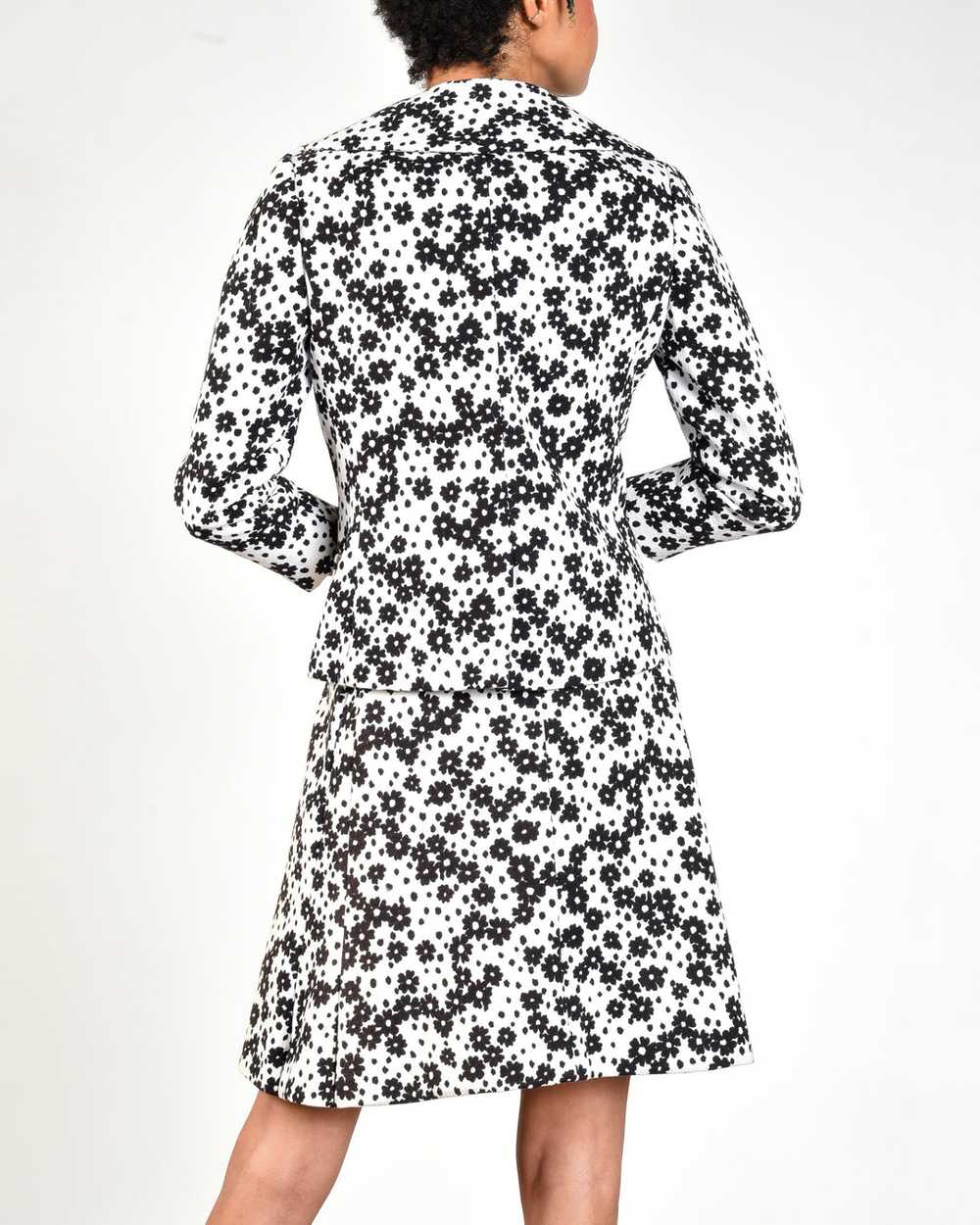 Pauline 60s Daisy Print Dress + Jacket - image 9
