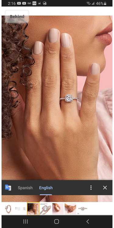 Jewelry Pandora square sparkle ring