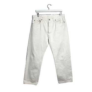 Levi's × Vintage Levi's 501 White Denim Jeans - image 1