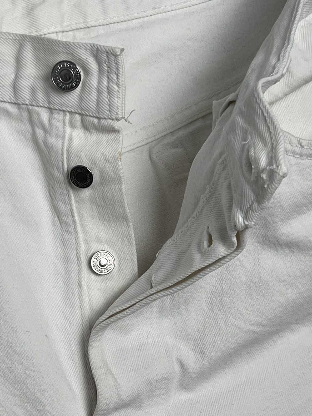 Levi's × Vintage Levi's 501 White Denim Jeans - image 5