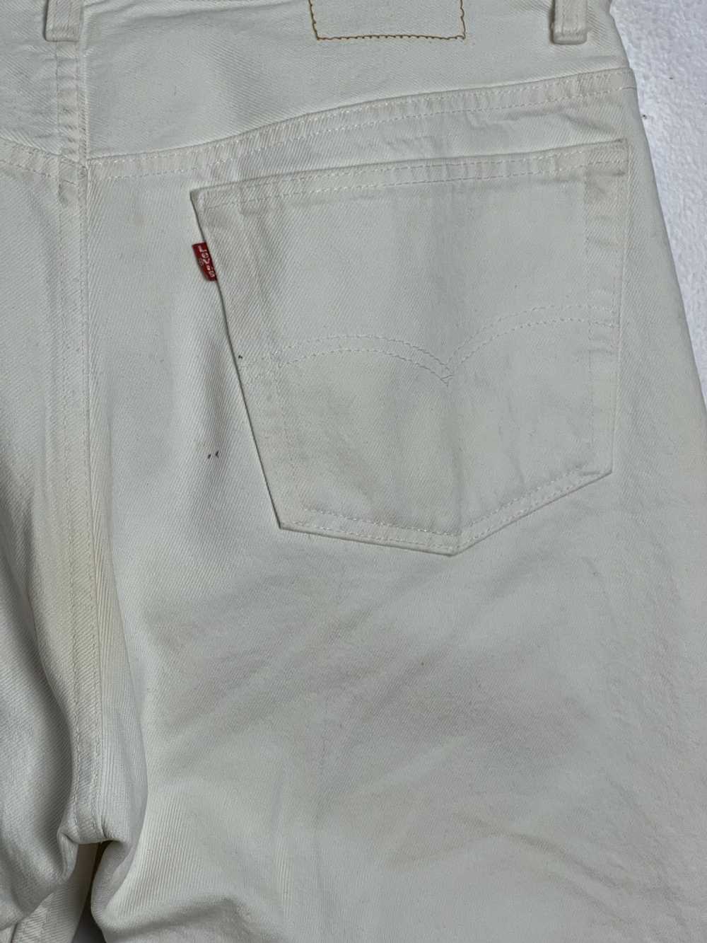 Levi's × Vintage Levi's 501 White Denim Jeans - image 6