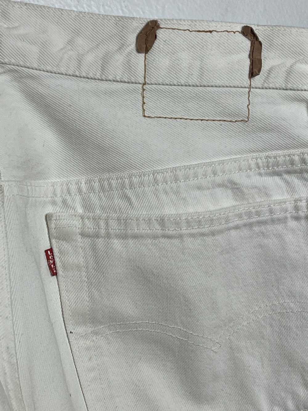 Levi's × Vintage Levi's 501 White Denim Jeans - image 7