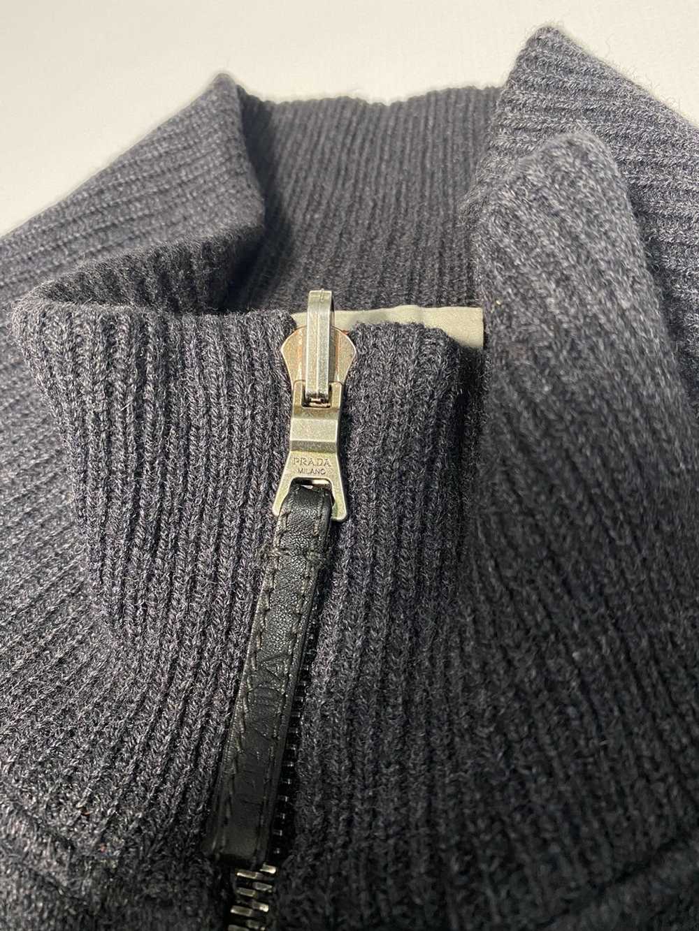 Prada 🔥Prada Virgin Wool Zip Sweatshirt/Prada Bl… - image 10