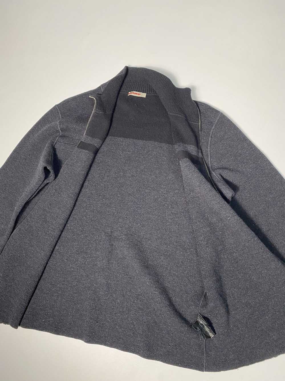 Prada 🔥Prada Virgin Wool Zip Sweatshirt/Prada Bl… - image 11