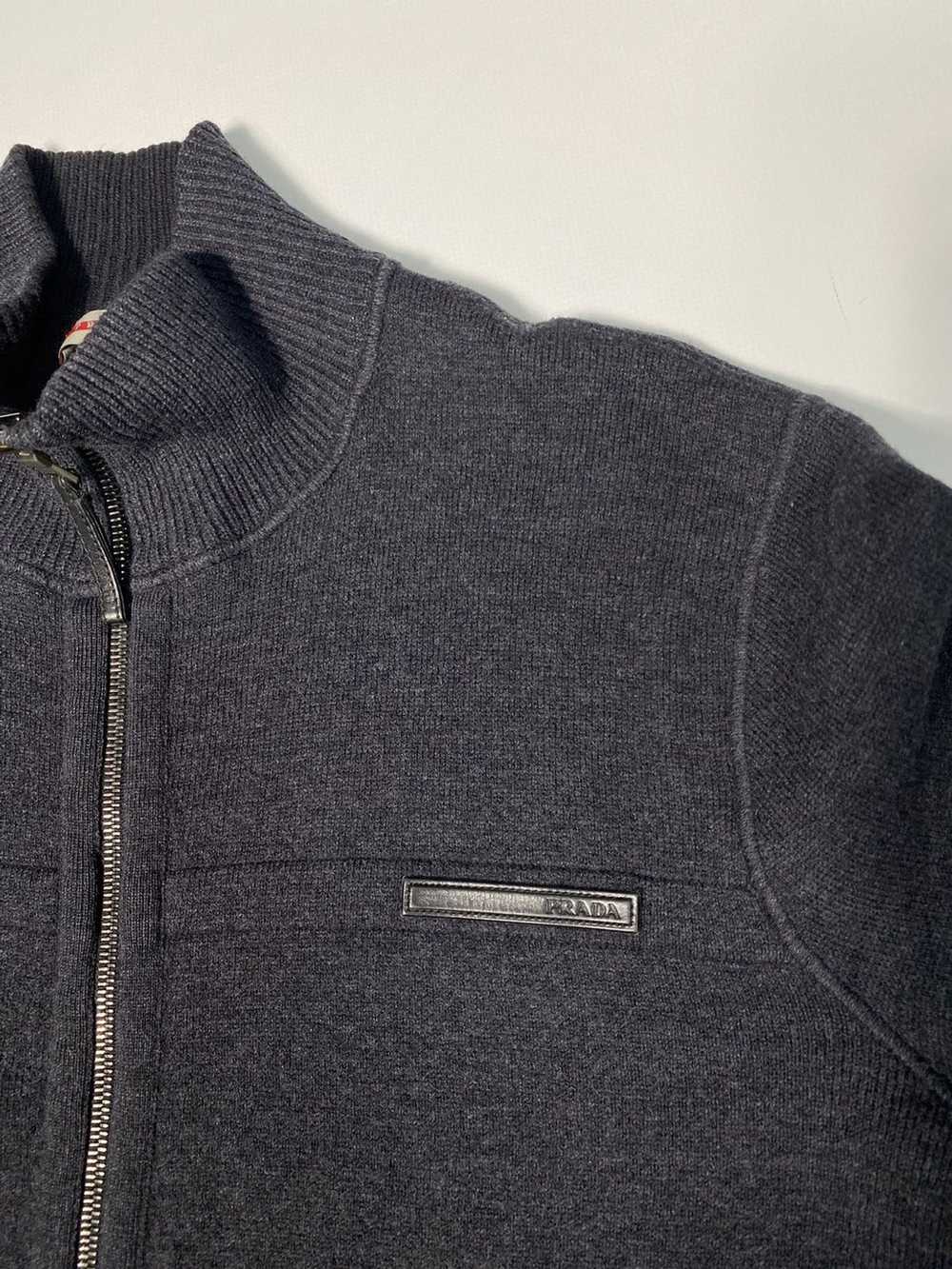 Prada 🔥Prada Virgin Wool Zip Sweatshirt/Prada Bl… - image 8